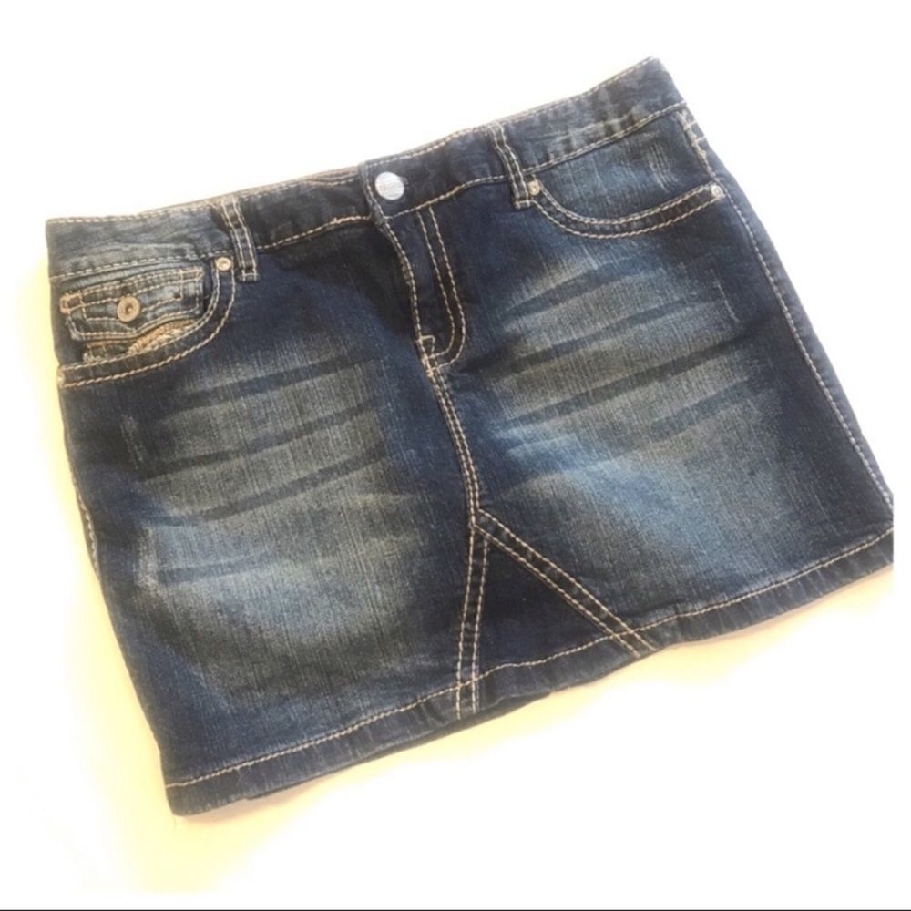 Maurices Denim Mini Skirt 